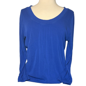 Banana Republic Blue Long Sleeve Blouse Women’s Size L Business Casual Top